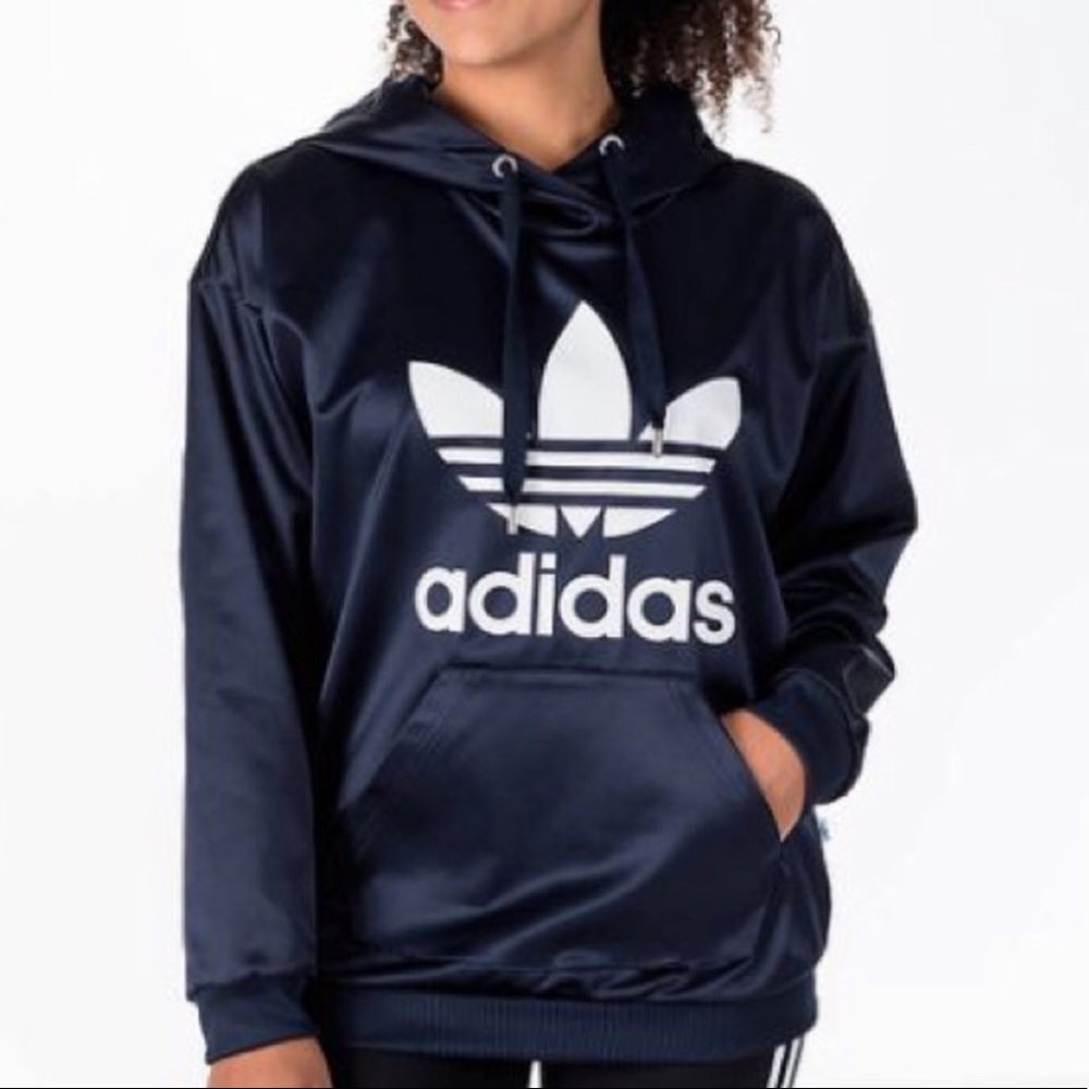 ADIDAS Women’s Jacket Trefoil Satin Hoodie XS